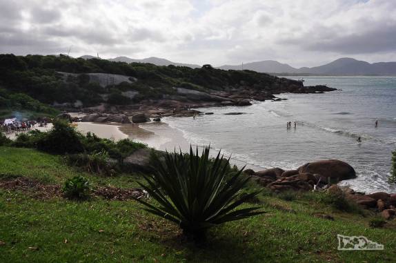Prainha da Barra da Lagoa, costa leste de Florianópolis, em Santa Catarina